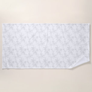 line art Design Beach Towel