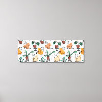 Line art drawing cats and flowers