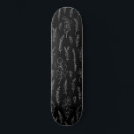 Line Art Eucalyptus Pattern  Skateboard<br><div class="desc">black and white elegant  line art eucalyptus pattern</div>