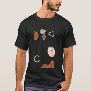 Line Art Face Abstract Art One Line Minimal Line D T-Shirt