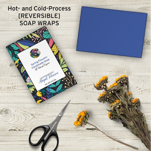 Line Art Leaves 🌿🍂 Colourful Modern Soap Wrap (Line Art Leaves 🌿🍂 Colorful Modern Soap Wrap (No Minimum Orders)
)