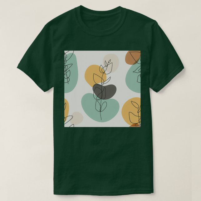Line Art Muted Colour T-Shirt (Design Front)