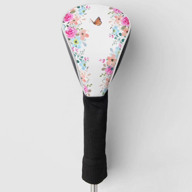  Line Art on Kraft Paper  Golf Head Cover (Front)