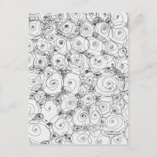 Line Art Pencil Sketch Design Draw Paper Fineart Postcard