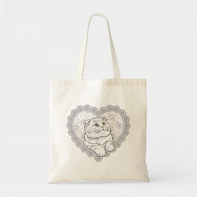 Line Art Ritual Collection tote bag  (Front)