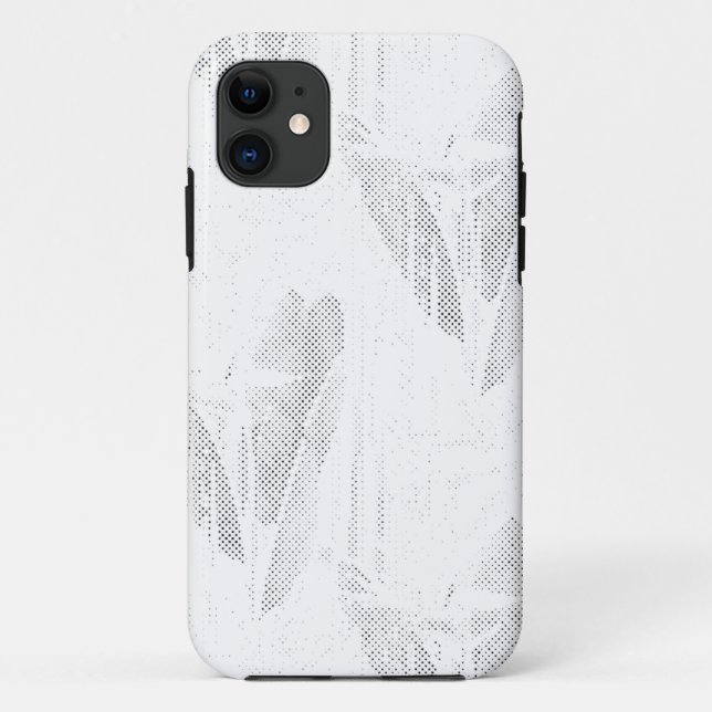 Line art, Seashell, Harp Case-Mate iPhone Case (Back)