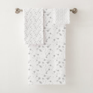 Line Art, Star Dust Bath Towel Set