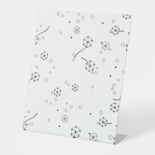 Line Art, Star Dust Pedestal Sign