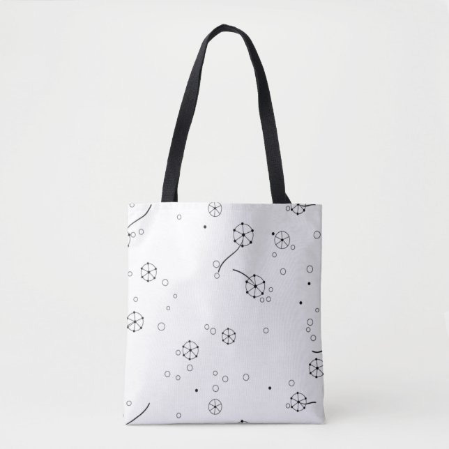 Line Art, Star Dust Tote Bag (Front)