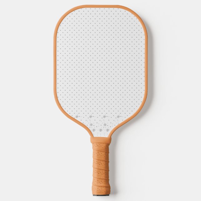 Line art, White Lilac Pickleball Paddle (Front)