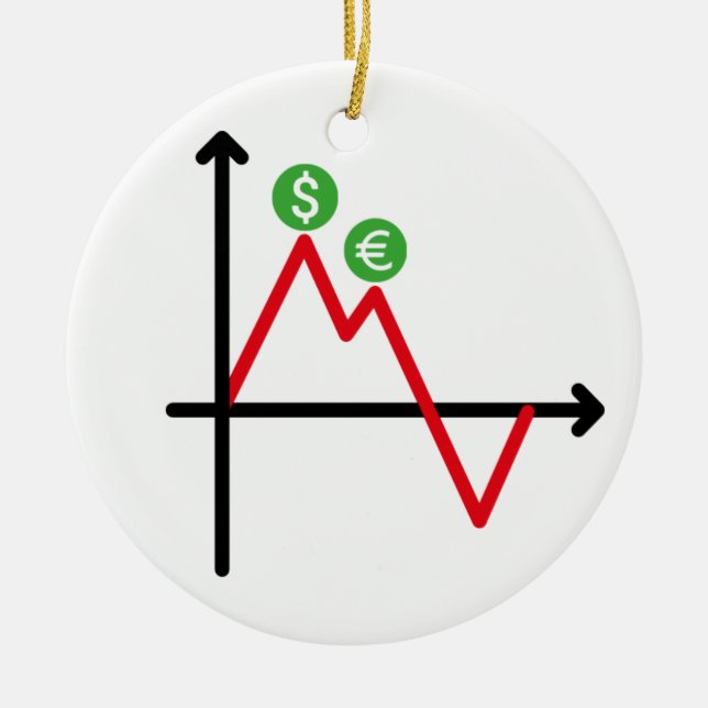 line chart forex exchange ceramic tree decoration (Front)