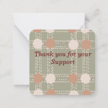 Line & Circle Pattern Note Card