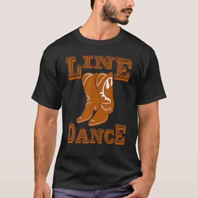 Line Dance Country Music Club Dancing Linedance T-Shirt (Front)