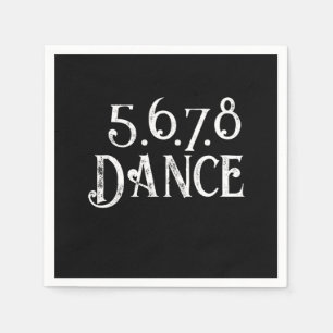 Line Dance Country Music Cowboy Cowgirl Gift Napkin