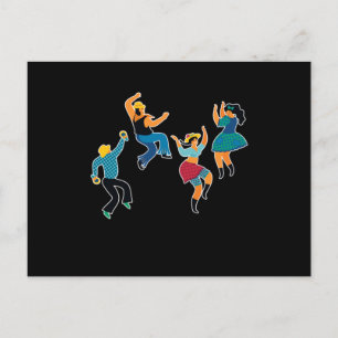 Line Dance Line Dancers Line Dancing Country Gift Postcard