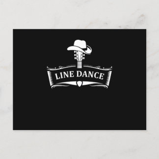 Line Dance Line Dancing Country Cowboy Cowgirl Gif Postcard