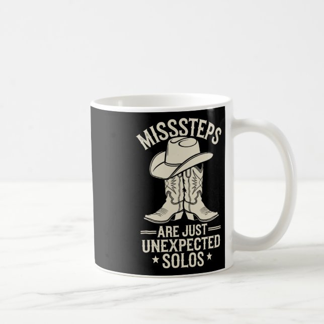 Line Dance Missteps Are Just Unexpected Solos Line Coffee Mug (Right)