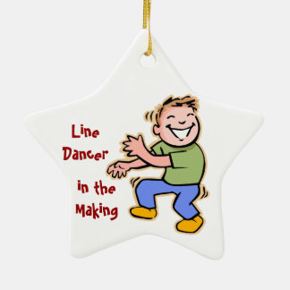 Line Dancer in the Making! (Boy) Ceramic Tree Decoration