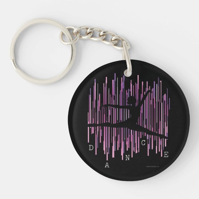 Line Dancer (v4) Key Ring (Front)