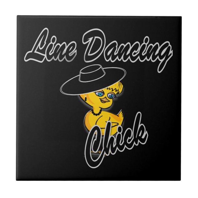 Line Dancing Chick #4 Tile (Front)