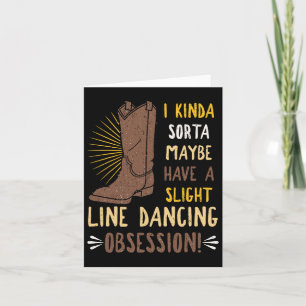 Line Dancing Choreographed Group Dancer Dance Teac Card