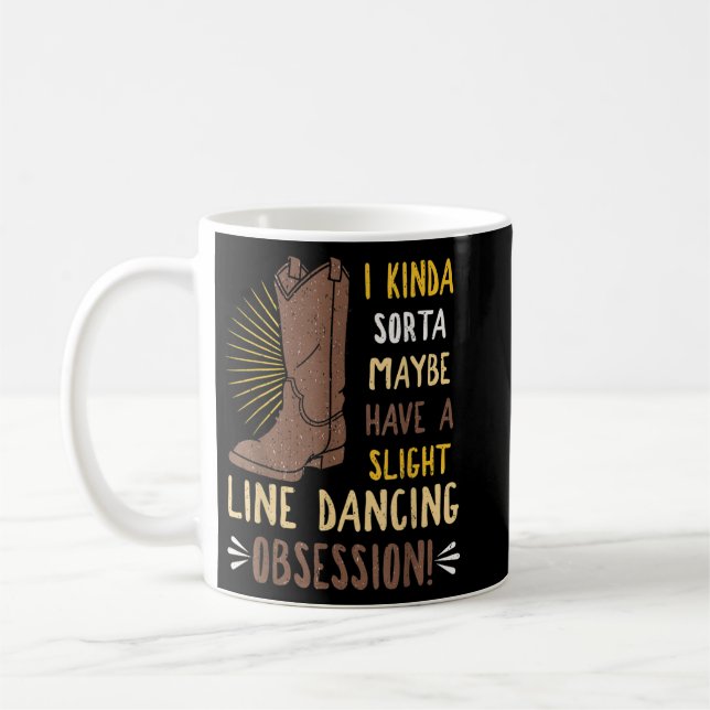 Line Dancing Choreographed Group Dancer Dance Teac Coffee Mug (Left)
