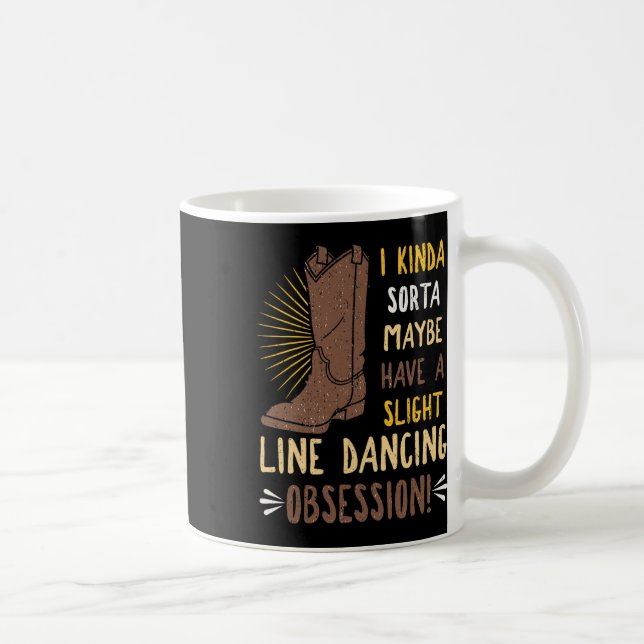 Line Dancing Choreographed Group Dancer Dance Teac Coffee Mug (Right)