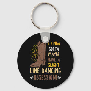 Line Dancing Choreographed Group Dancer Dance Teac Key Ring