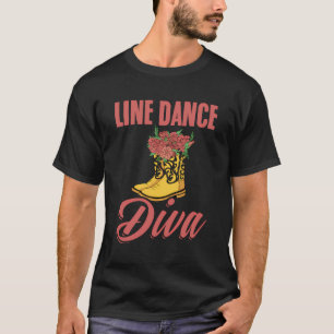 Line Dancing Country Music Dancing Cowboys T-Shirt