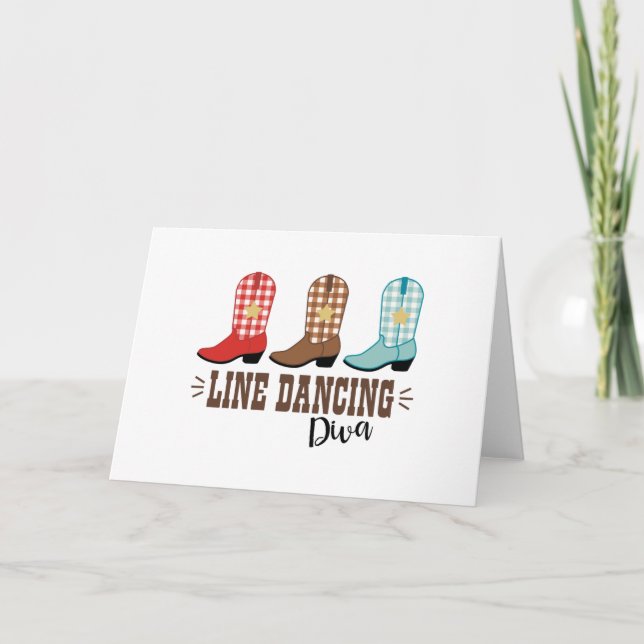 Line Dancing Diva Card (Front)