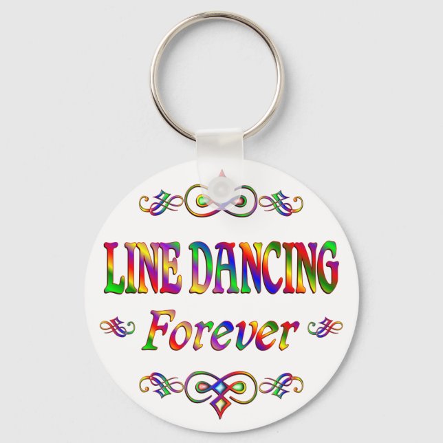 LINE DANCING FOREVER KEY RING (Front)