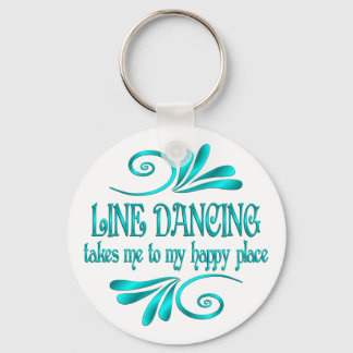 Line Dancing Happy Place Key Ring