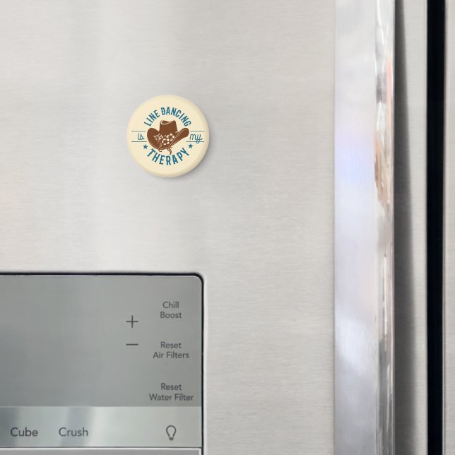 Line Dancing Is My Therapy Funny Dance  Magnet (In Situ (Fridge))