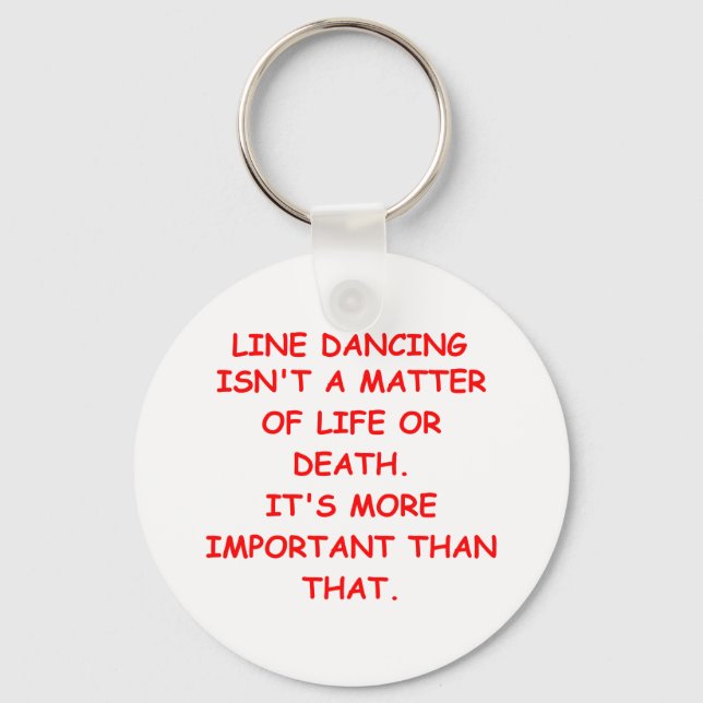 line dancing key ring (Front)