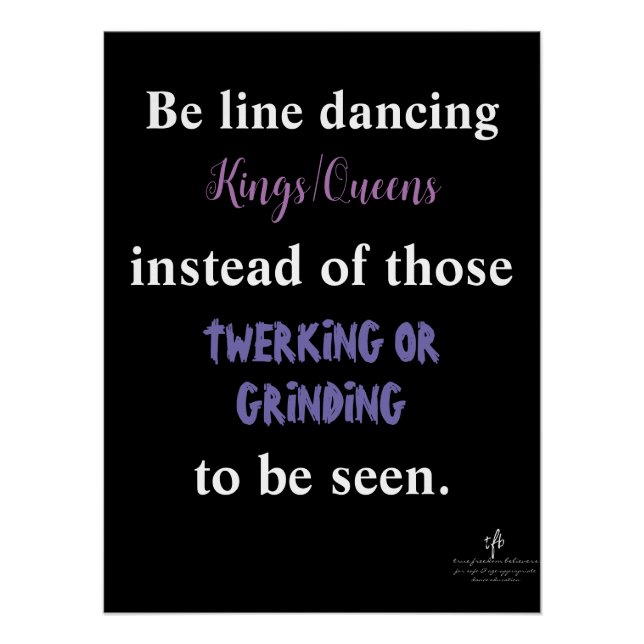 Line Dancing Kings/Queens I Poster (Front)