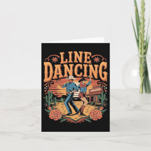 Line Dancing Line Dance Team  Card