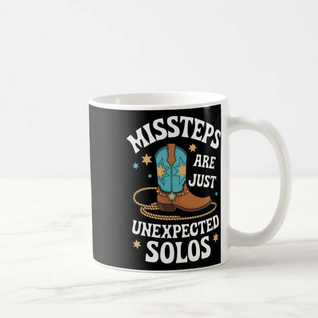 Line Dancing Missteps Are Just Unexpected Solos Li Coffee Mug (Right)