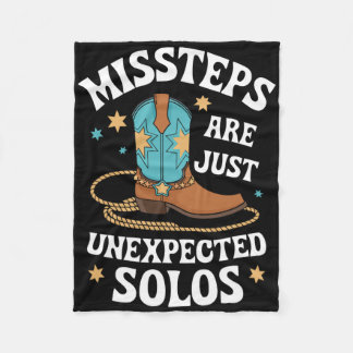 Line Dancing Missteps Are Just Unexpected Solos Li Fleece Blanket