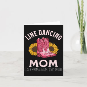 Line Dancing Mum Mother's Day Country Western Card