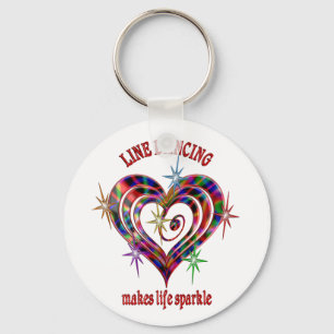 Line Dancing Sparkles Key Ring