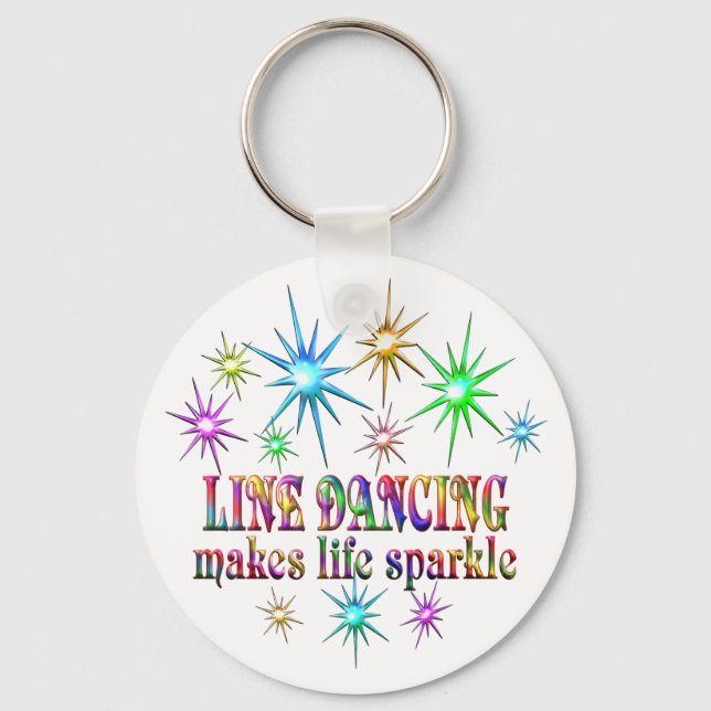 Line Dancing Sparkles Key Ring (Front)
