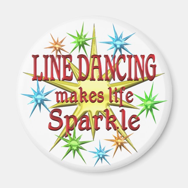 Line Dancing Sparkles Magnet (Front)