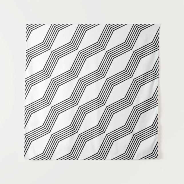 Line diagonal stripe tapestry (Front)