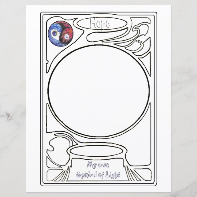 Line drawing design - Hope (Front)