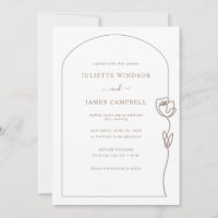 Line Drawing Rose Flower Wedding