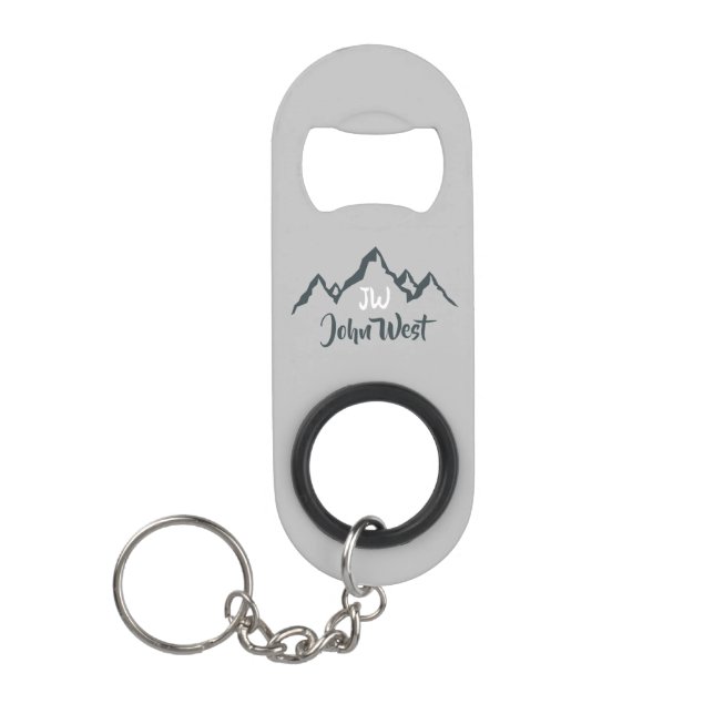 Line drawn mountain range personalizable monogram (Front)