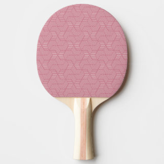 Line Geometry: Modern Vintage Texture Ping Pong Paddle