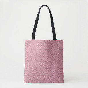 Line Geometry: Modern Vintage Texture Tote Bag
