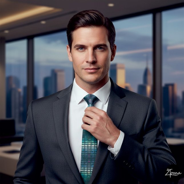 Line nuclear explosion ful Neck Tie (Creator Uploaded)