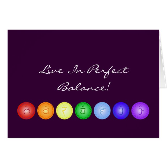 Line of 7 Chakras (Front Horizontal)